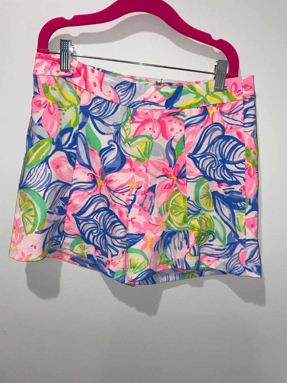 Lilly Pulitzer Tropical Floral Skort in Pink, Blue & Green